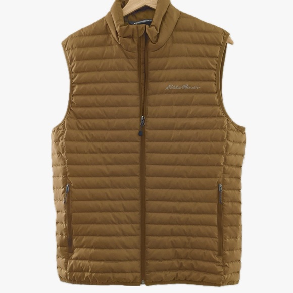 Eddie Bauer Other - Eddie Bauer Men's Size Small Lightweight Packable Tan Puffer Vest